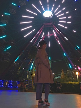 「GAP（ギャップ）のアイテム（フォーマルスーツ/小物）」を使った、Ashley Keさん（レディース・160cm）の冬コーディネート