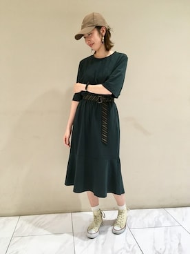 「#ティアードスカート」｜SAKAWAさん（レディース・163cm）の夏コーディネート