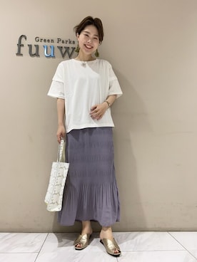 SAKAWAさん（レディース・161cm）の夏コーディネート