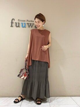 SAKAWAさん（レディース・161cm）の夏コーディネート