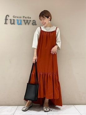 「Green　Parks（グリーンパークス）のアイテム」を使った、SAKAWAさん（レディース・161cm）の夏コーディネート