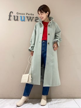 「Green　Parks（グリーンパークス）のアイテム（その他アウター）」を使った、SAKAWAさん（レディース・161cm）の秋コーディネート