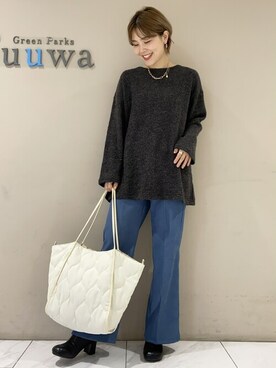 SAKAWAさん（レディース・161cm）の冬コーディネート