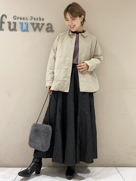 SAKAWAさん（レディース・161cm）の冬コーディネート