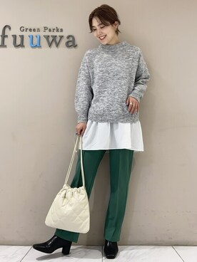 SAKAWAさん（レディース・161cm）の冬コーディネート