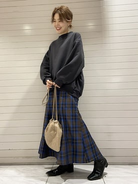 SAKAWAさん（レディース・161cm）の冬コーディネート