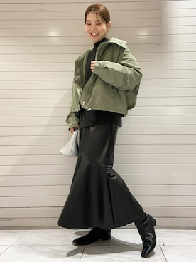 SAKAWAさん（レディース・161cm）の冬コーディネート