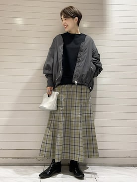 SAKAWAさん（レディース・161cm）の冬コーディネート