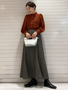 SAKAWAさん（レディース・161cm）の冬コーディネート