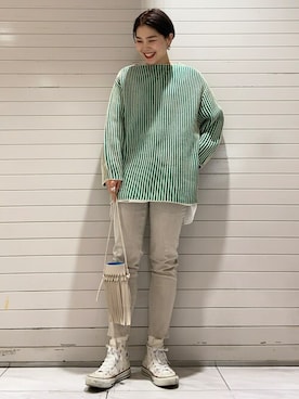 「Petit fleur（プチフルール）のアイテム」を使った、SAKAWAさん（レディース・161cm）の冬コーディネート