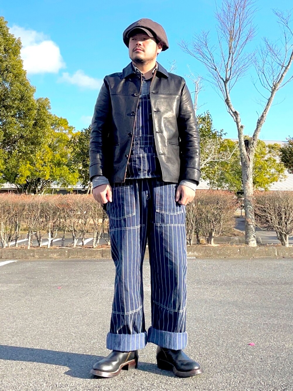 「アメカジ」｜「Finders Keepersのアイテム（その他アウター、ブラック系）」を使った、aliasremix0210さん（メンズ・175cm）の冬コーディネートの1枚目の写真