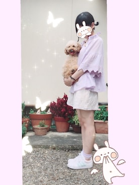 「LODISPOTTO（ロディスポット）のアイテム（パンツ）」を使った、🍒𓈒𓏸さん（レディース・153cm）の夏コーディネート