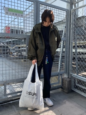 「SILAS（サイラス）のアイテム（ジャケット/アウター）」を使った、今泉 麗華さん（レディース・165cm）の冬コーディネート