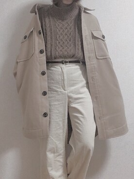 ジャケット アウターを使った 白ボトムス の人気ファッションコーディネート Wear