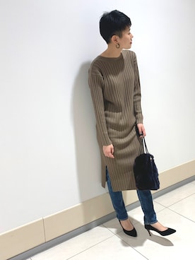 カワモトさん(レディース・165cm)の冬コーディネート