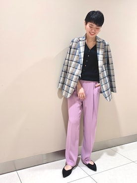 カワモトさん（レディース・165cm）の冬コーディネート