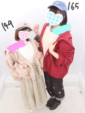「apres jour（アプレジュール）のアイテム（マウンテンパーカー）」を使った、もこもこさん（レディース・149cm）の春コーディネート