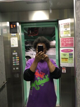 アフロさんのコーディネート