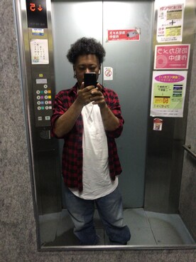 アフロさんのコーディネート