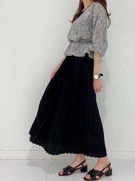 アンティークデシンプリーツスカートを使った人気ファッションコーディネート Wear