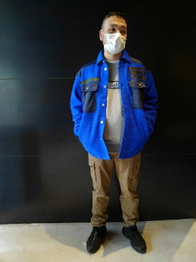 「DIESEL（ディーゼル）のアイテム（その他アウター）」を使った、OHNOさん（メンズ・172cm）の秋コーディネート