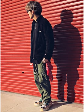 「UNDEFEATED （アンディフィーテッド）のアイテム（ジャケット/アウター）」を使った、KAIさん（メンズ・179cm）の冬コーディネート