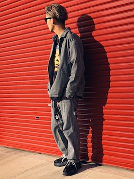 「WARP（ワープ）のアイテム（トップス）」を使った、KAIさん（メンズ・179cm）の冬コーディネート