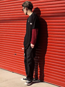 「adsr」｜「アイテム（アクセサリー）」を使った、KAIさん（メンズ・179cm）の春コーディネート