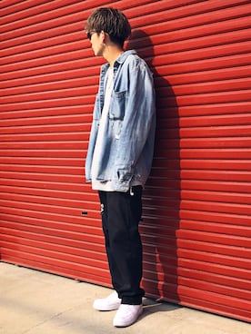 「adsr」｜「アイテム（アクセサリー）」を使った、KAIさん（メンズ・179cm）の春コーディネート