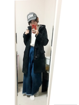 「大学生」｜「アイテム（ダッフルコート）」を使った、ももんがさん（レディース・160cm）の冬コーディネート