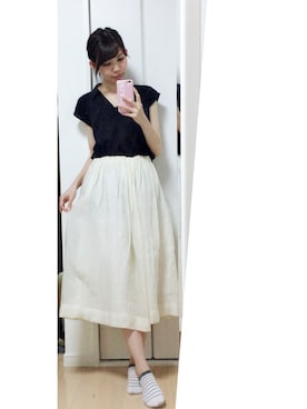 「アイテム（ピアス（両耳用））」を使った、ももんがさん（レディース・161cm・20代）の夏コーディネート