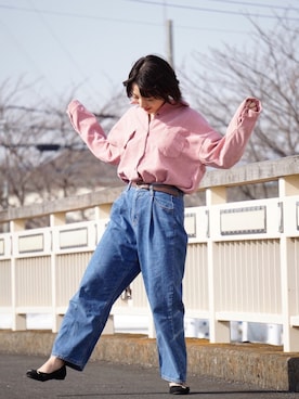 「レイヤードstyle」｜「アイテム（その他）」を使った、nanaさん（レディース・158cm）の冬コーディネート