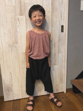 「3兄弟」｜Maaamiさん（キッズ・120cm）の夏コーディネート
