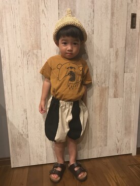 「3兄弟」｜Maaamiさん（キッズ・90cm）の夏コーディネート