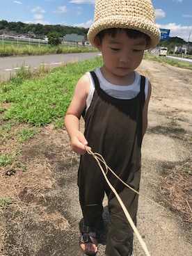 「3兄弟」｜Maaamiさん（キッズ・90cm）の夏コーディネート