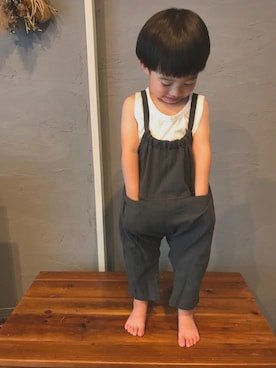 「3兄弟」｜Maaamiさん（キッズ・90cm）の夏コーディネート
