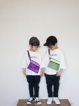 「黒パンツ」｜skskさん（キッズ・120cm）の春コーディネート