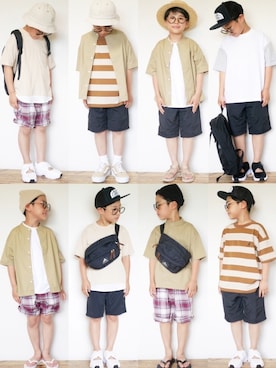 skskさん（キッズ・127cm）の夏コーディネート