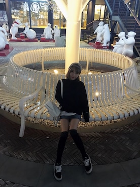 「I.Tのアイテム（帽子）」を使った、晚安姑娘さん（レディース・161cm）の夏コーディネート
