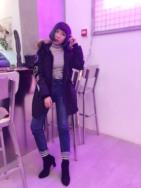 晚安姑娘さんの（MOUSSY | マウジー）を使ったコーディネート