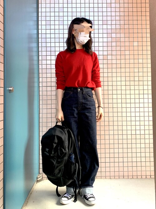 Hana ユニクロのニット セーターを使ったコーディネート Wear