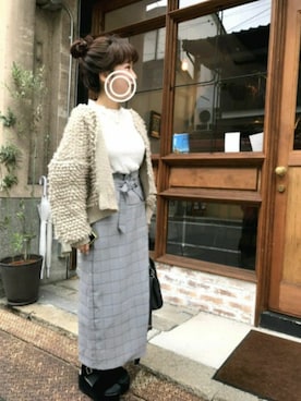 「ループカーディガン」｜__im_mu__さん（レディース・146cm）の秋コーディネート
