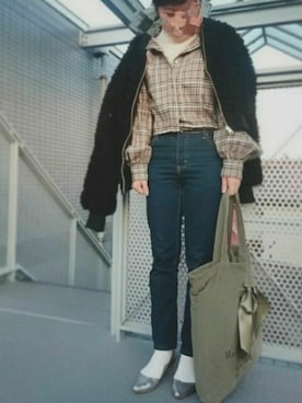 「CHEAP MONDAY（チープマンデイ）のアイテム」を使った、__im_mu__さん（レディース・146cm）の冬コーディネート