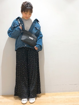 「ドットパンツ」｜__im_mu__さん（レディース・146cm）の冬コーディネート