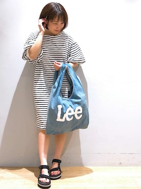 「ボーダーワンピース」｜__im_mu__さん（レディース・146cm）の春コーディネート