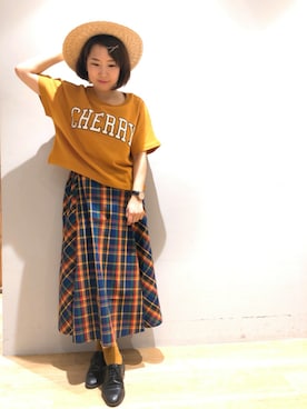 「コックリカラー」｜__im_mu__さん（レディース・146cm）の春コーディネート
