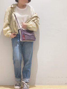 「Lee（リー）のアイテム（トップス）」を使った、__im_mu__さん（レディース・146cm）の冬コーディネート