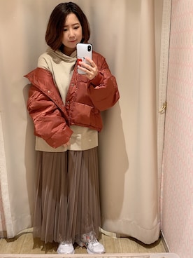 「スエット」｜「アイテム（ブルゾン）」を使った、__im_mu__さん（レディース・146cm）の秋コーディネート