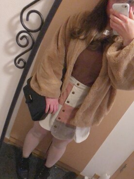 「one after another NICE CLAUP（ワンアフターアナザーナイスクラップ）のアイテム（キャップ）」を使った、ゆいちごさん（レディース・154cm）の春コーディネート