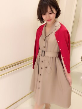 「BSTR」｜「アイテム（トレンチコート）」を使った、Tsukaさん（レディース・153cm）の春コーディネート